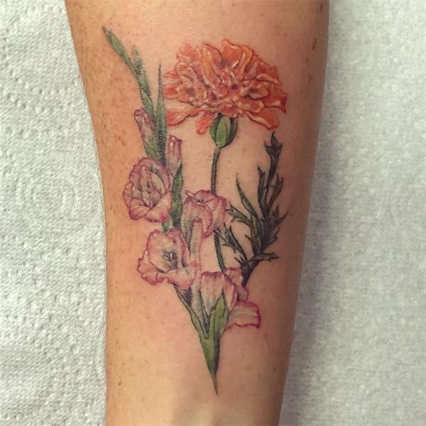 50 Gladiolus Tattoo Designs with Meaning