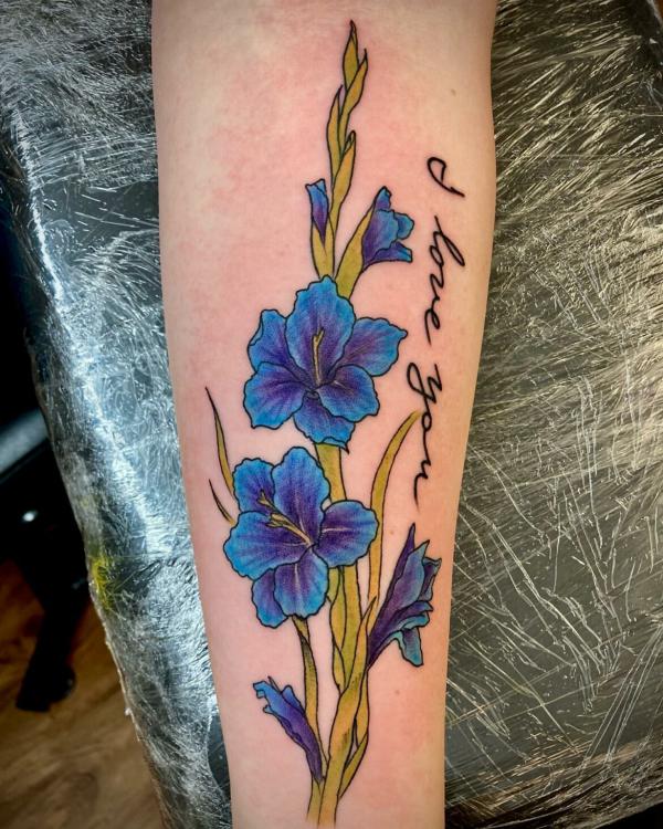 50 Gladiolus Tattoo Designs with Meaning