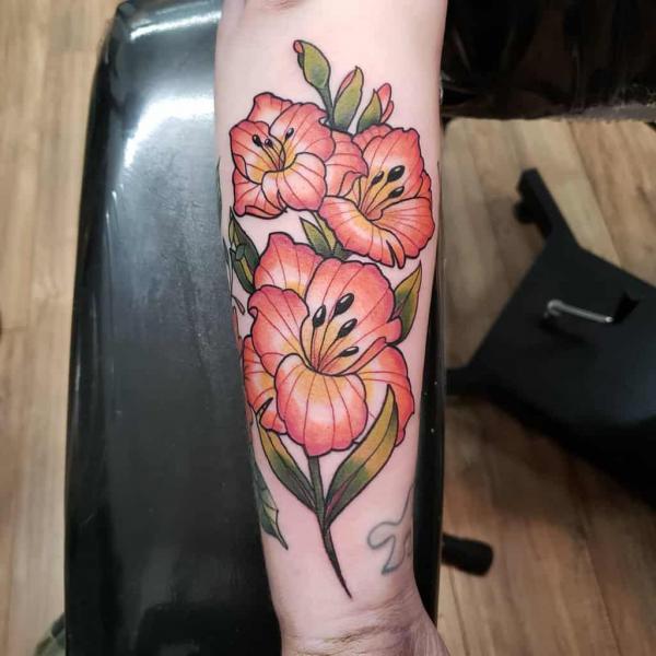 50 Gladiolus Tattoo Designs with Meaning