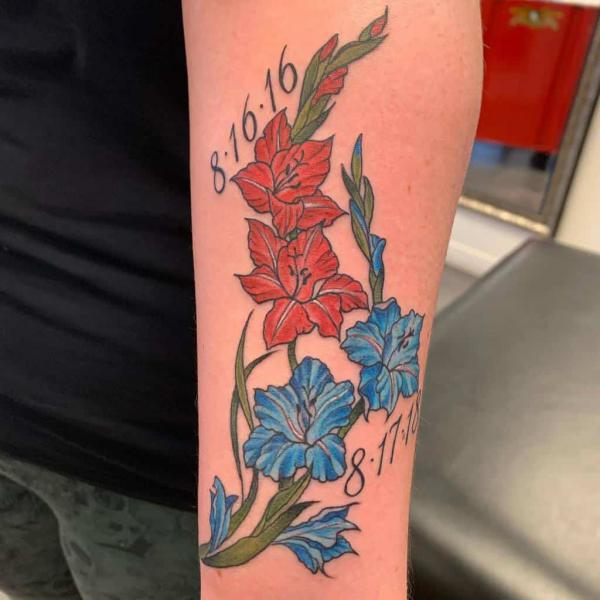 50 Gladiolus Tattoo Designs with Meaning