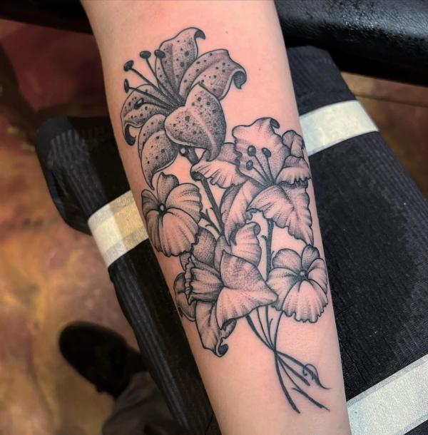 50 Gladiolus Tattoo Designs with Meaning