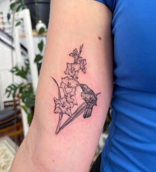 50 Gladiolus Tattoo Designs with Meaning