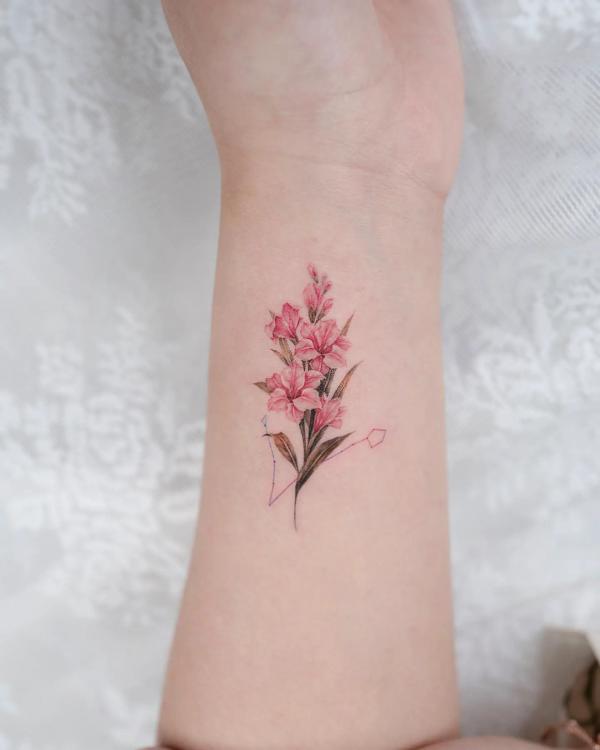 50 Gladiolus Tattoo Designs with Meaning