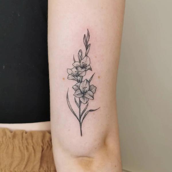 50 Gladiolus Tattoo Designs with Meaning