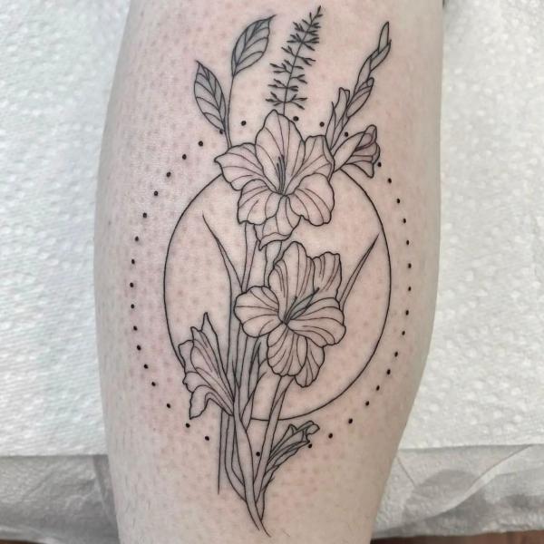 50 Gladiolus Tattoo Designs with Meaning