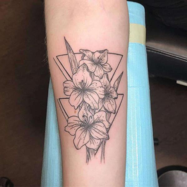 50 Gladiolus Tattoo Designs with Meaning