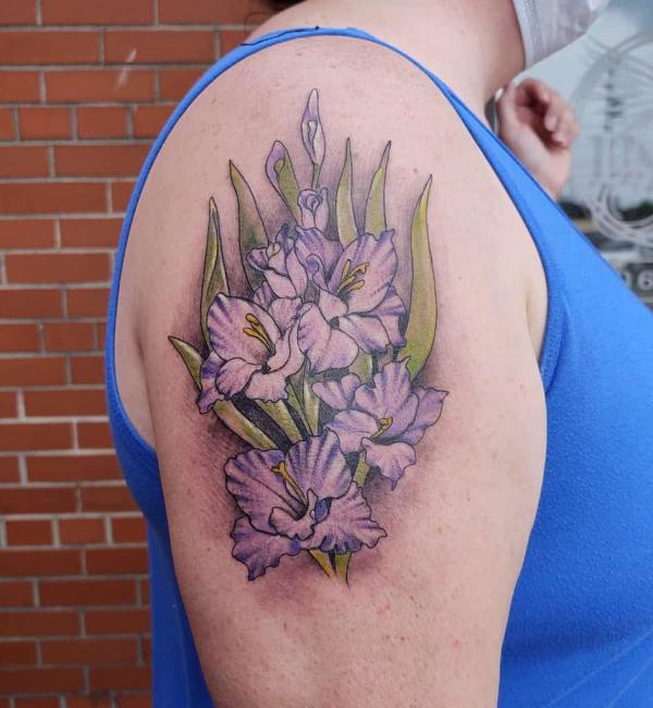50 Gladiolus Tattoo Designs with Meaning