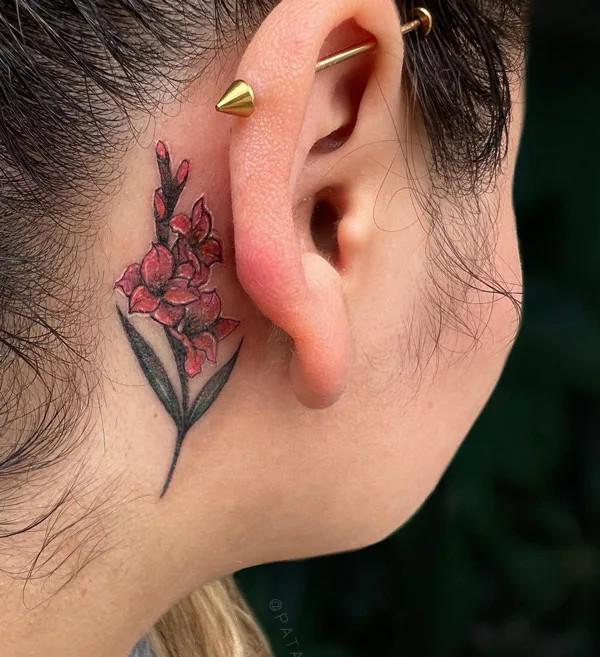 50 Gladiolus Tattoo Designs with Meaning