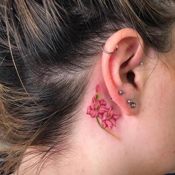 50 Gladiolus Tattoo Designs with Meaning