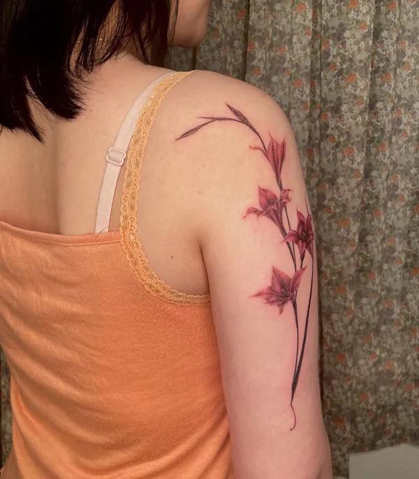 50 Gladiolus Tattoo Designs with Meaning
