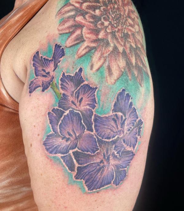 50 Gladiolus Tattoo Designs with Meaning