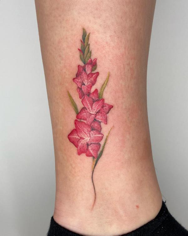 50 Gladiolus Tattoo Designs with Meaning