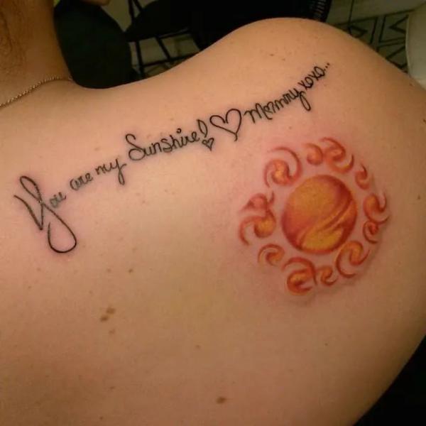 You Are My Sunshine Tattoo: Designs and Ideas
