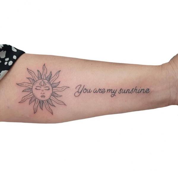 You Are My Sunshine Tattoo: Designs and Ideas