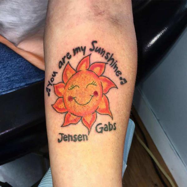 You Are My Sunshine Tattoo: Designs and Ideas