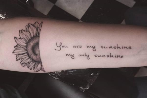You Are My Sunshine Tattoo: Designs and Ideas