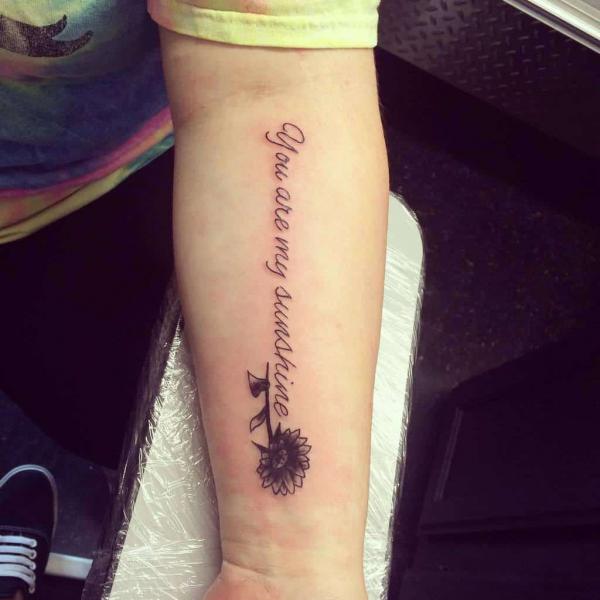 You Are My Sunshine Tattoo: Designs and Ideas