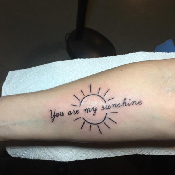 You Are My Sunshine Tattoo: Designs and Ideas