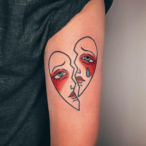100 Broken Heart Tattoos and Their Meanings