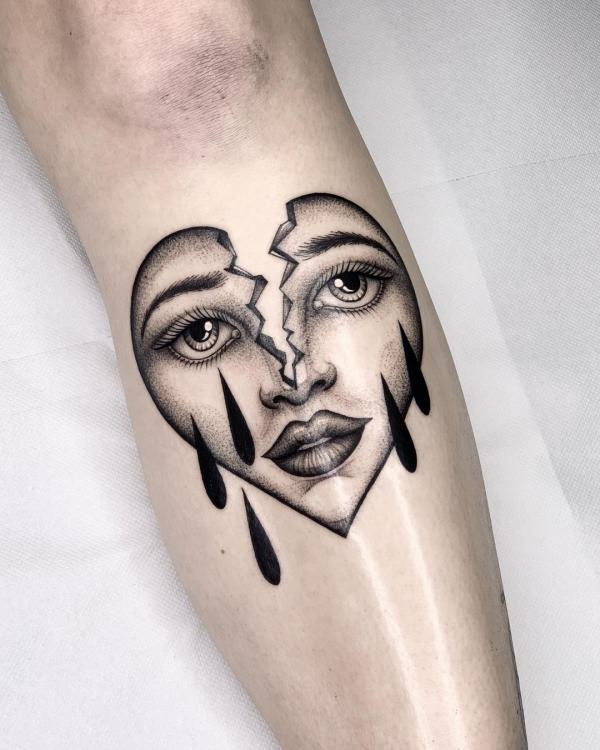 100 Broken Heart Tattoos and Their Meanings