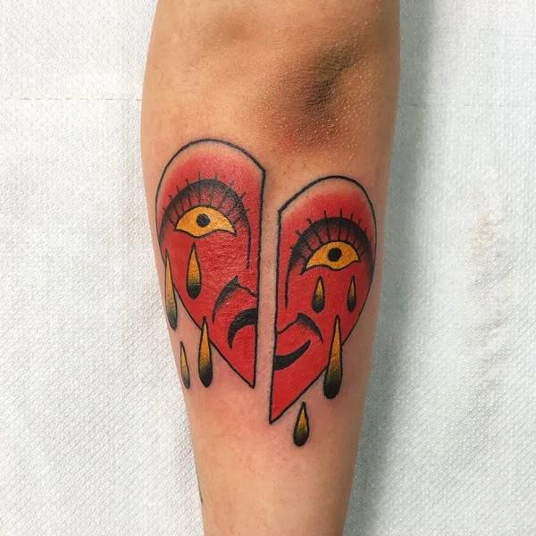 100 Broken Heart Tattoos and Their Meanings