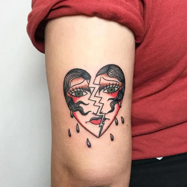 100 Broken Heart Tattoos and Their Meanings