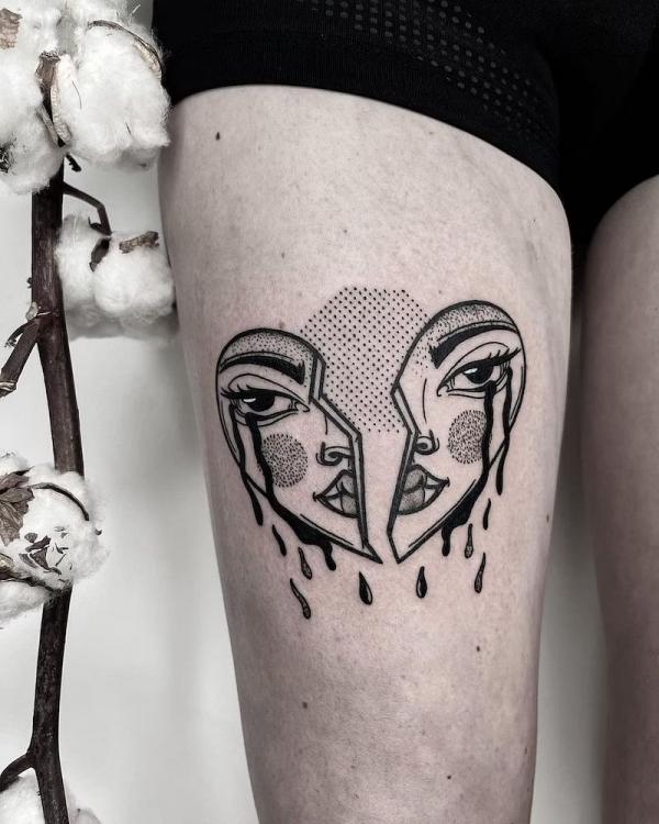 100 Broken Heart Tattoos and Their Meanings