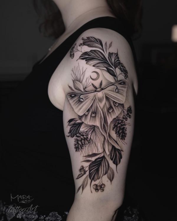 100 Luna Moth Tattoos: Meaning, Designs and Styles
