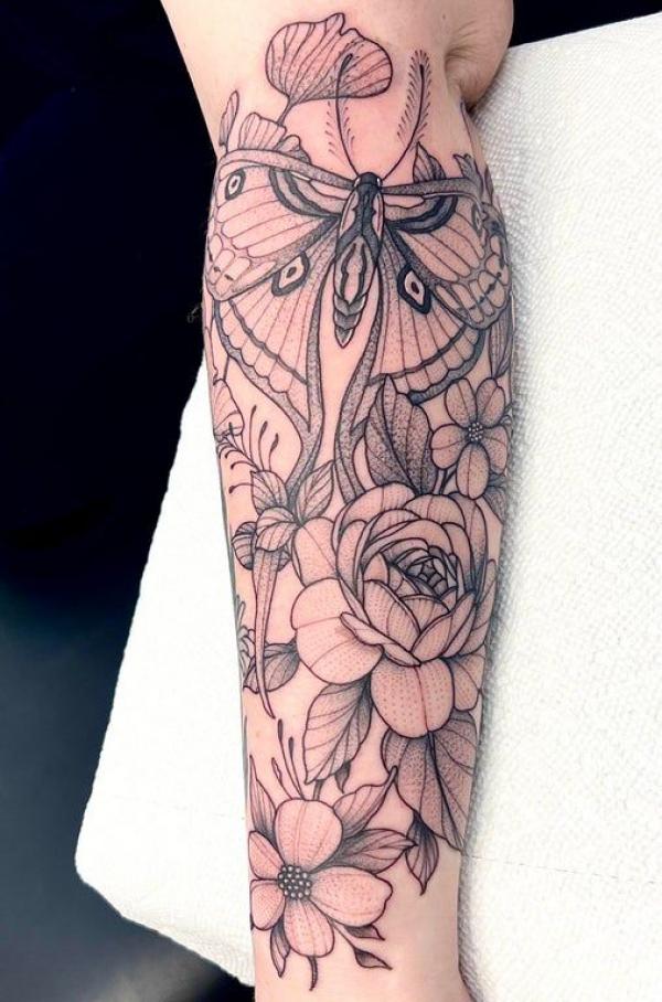100 Luna Moth Tattoos: Meaning, Designs and Styles