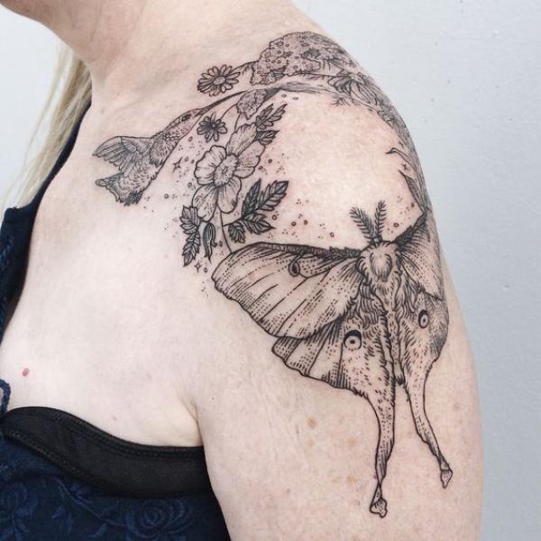 100 Luna Moth Tattoos: Meaning, Designs and Styles
