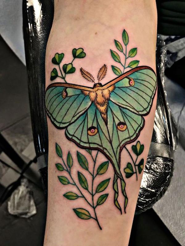 100 Luna Moth Tattoos: Meaning, Designs and Styles