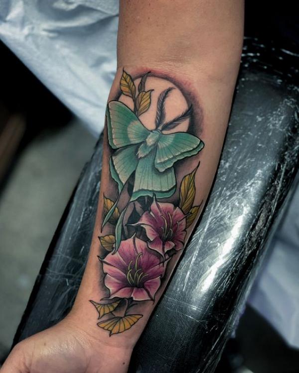 100 Luna Moth Tattoos: Meaning, Designs and Styles