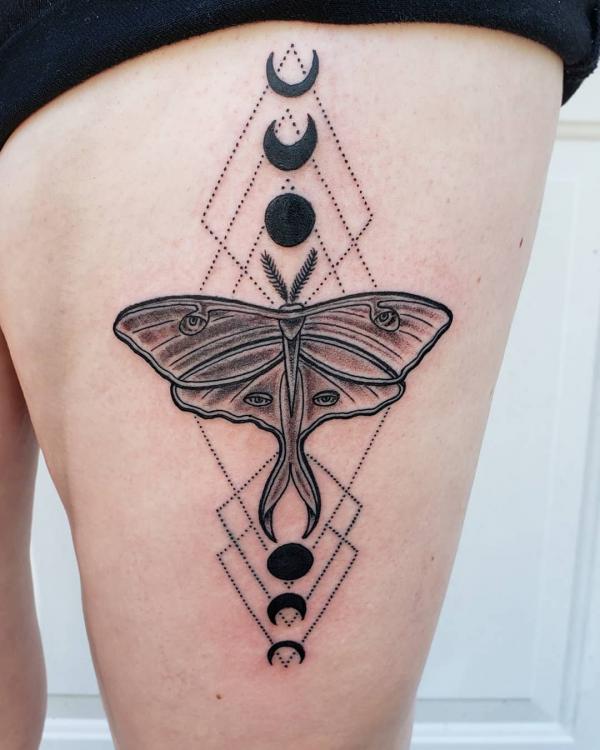 100 Luna Moth Tattoos: Meaning, Designs and Styles