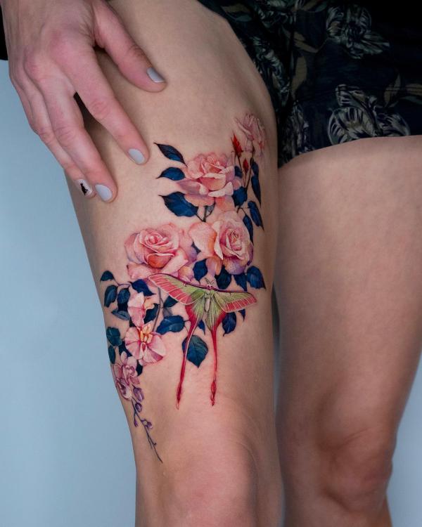 100 Luna Moth Tattoos: Meaning, Designs and Styles