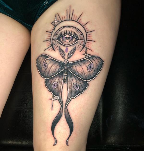 100 Luna Moth Tattoos: Meaning, Designs and Styles