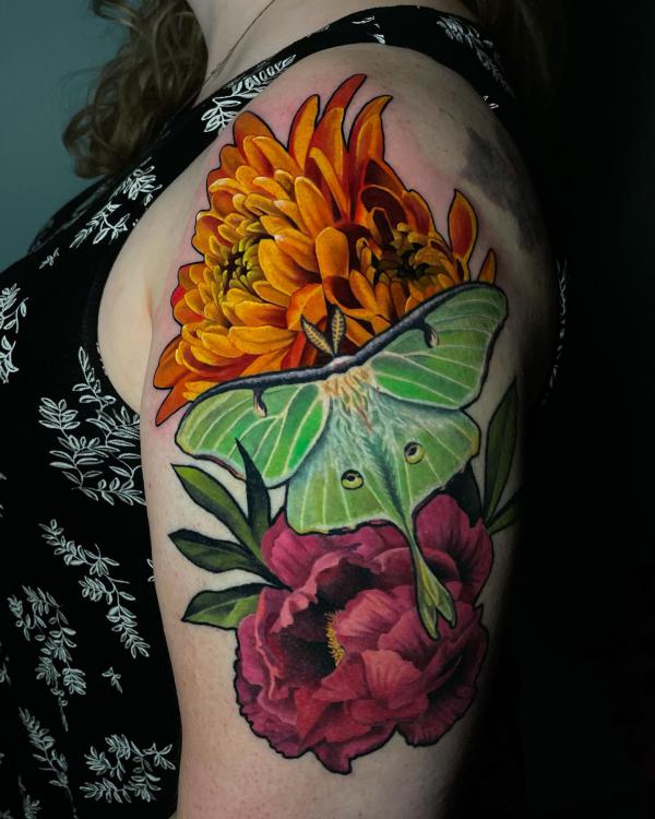 100 Luna Moth Tattoos: Meaning, Designs and Styles