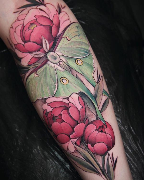 100 Luna Moth Tattoos: Meaning, Designs and Styles