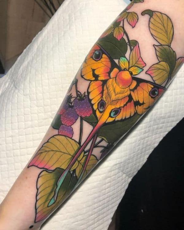 100 Luna Moth Tattoos: Meaning, Designs and Styles