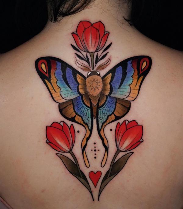 100 Luna Moth Tattoos: Meaning, Designs and Styles