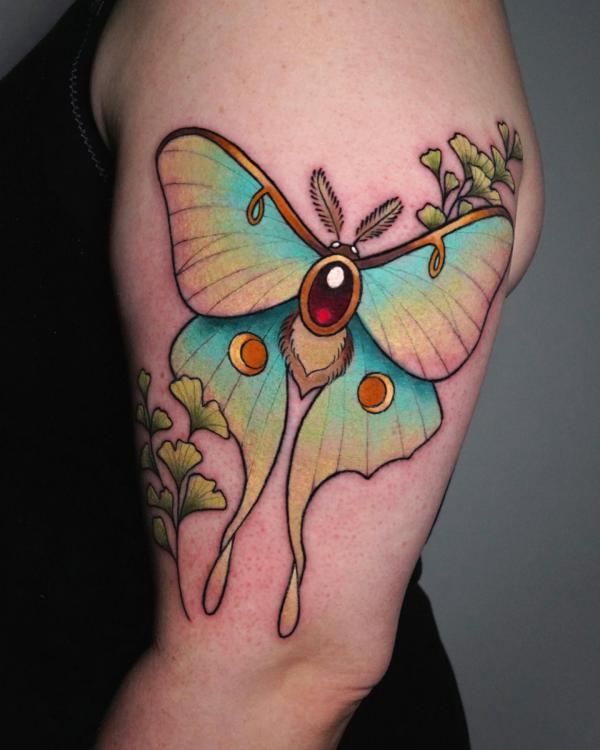 100 Luna Moth Tattoos: Meaning, Designs and Styles