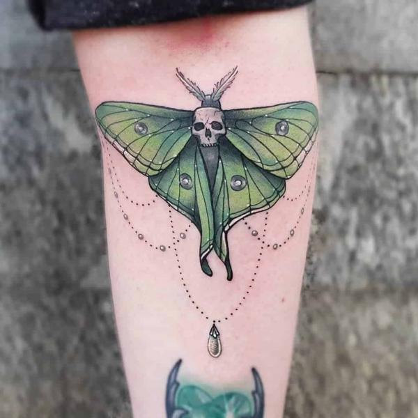 100 Luna Moth Tattoos: Meaning, Designs and Styles