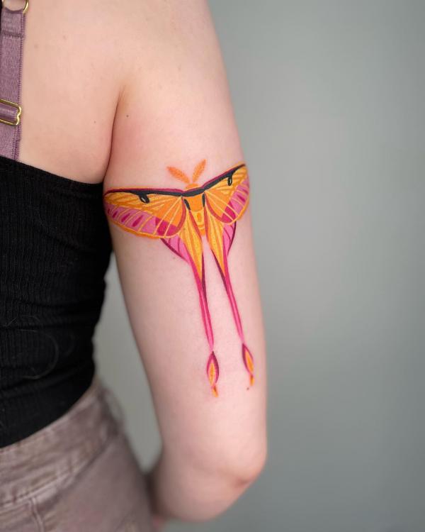 100 Luna Moth Tattoos: Meaning, Designs and Styles