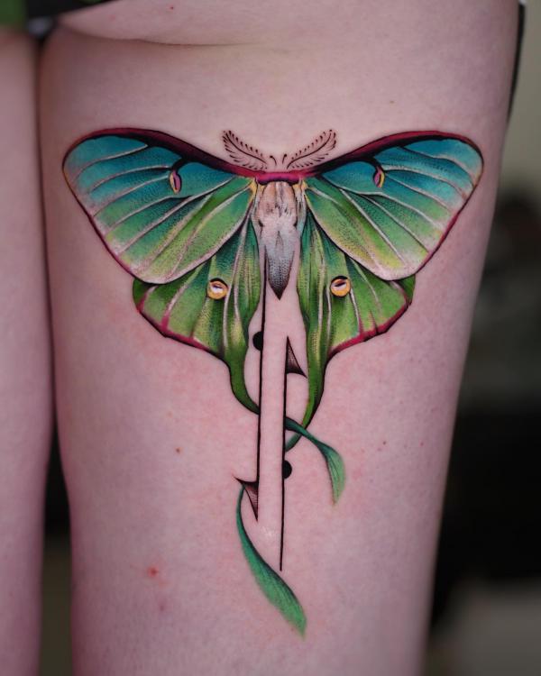 100 Luna Moth Tattoos: Meaning, Designs and Styles
