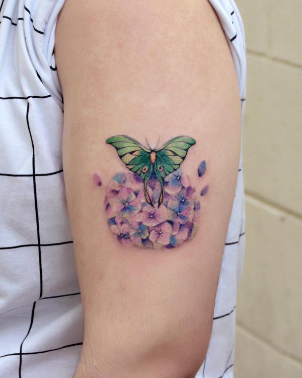 100 Luna Moth Tattoos: Meaning, Designs and Styles