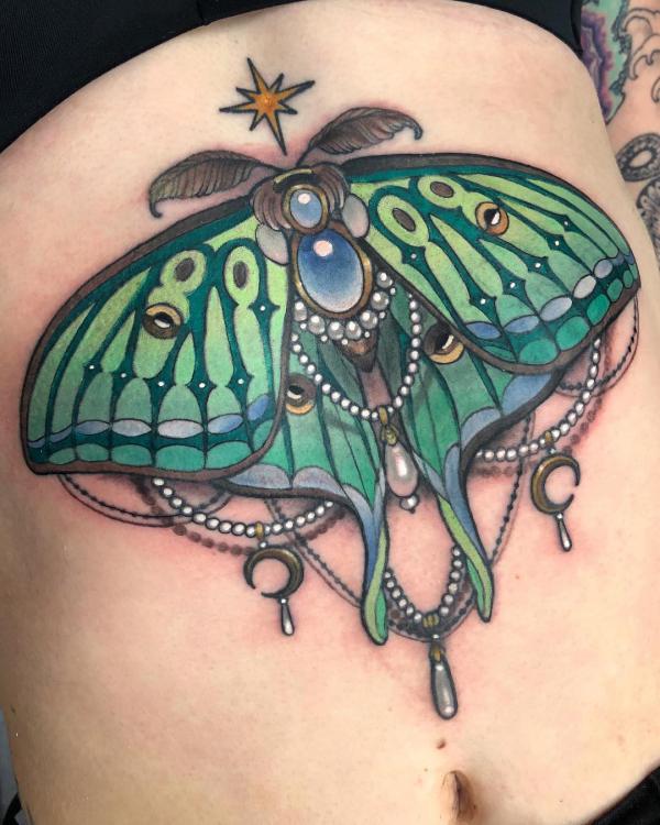 100 Luna Moth Tattoos: Meaning, Designs and Styles
