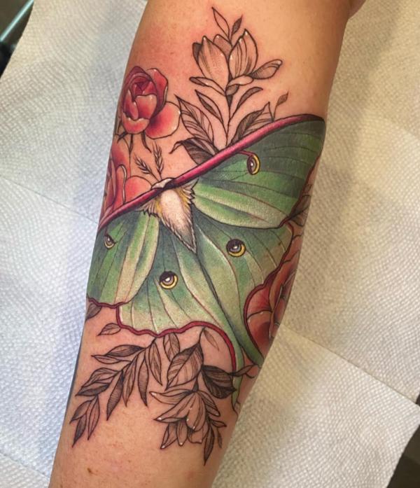 100 Luna Moth Tattoos: Meaning, Designs and Styles