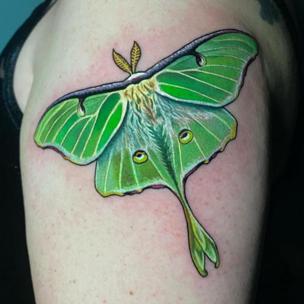 100 Luna Moth Tattoos: Meaning, Designs and Styles