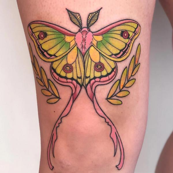 100 Luna Moth Tattoos: Meaning, Designs and Styles
