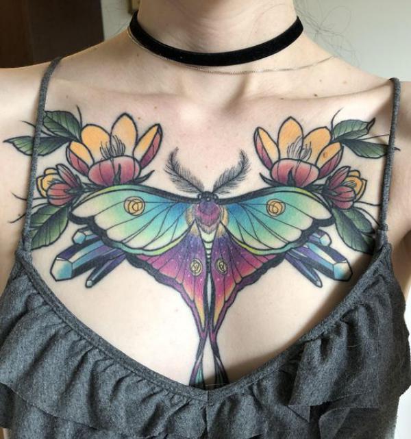 100 Luna Moth Tattoos: Meaning, Designs and Styles