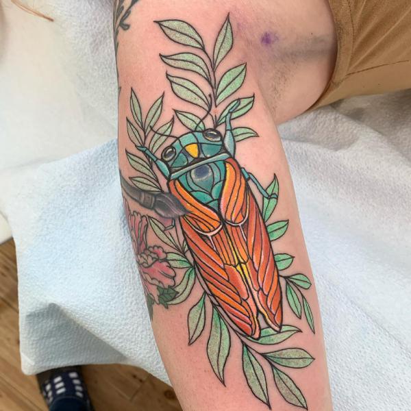50 Cicada tattoos to Celebrate Change